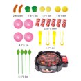 thumbnail image 4 of 27PCS Kids BBQ Toy Set Realistic Interactive Grill Play Food Pretend Food Toy, 4 of 10