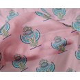 thumbnail image 4 of oneOone Silk Tabby Fabric Floral Block Decor Fabric Printed BTY 42 Inch Wide, 4 of 4