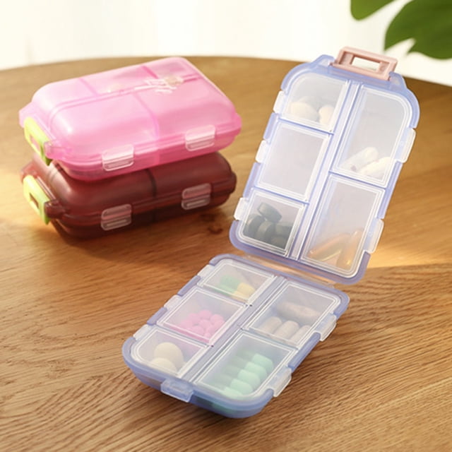 YAOMOBB Support pour Tablette Boîte de Rangement Transparente avec Couvercle à Pression Dix Compartiments Double Couche Multi-Compartiments pour Voyage et Déplacement d'Affaires Organisation de Tablette