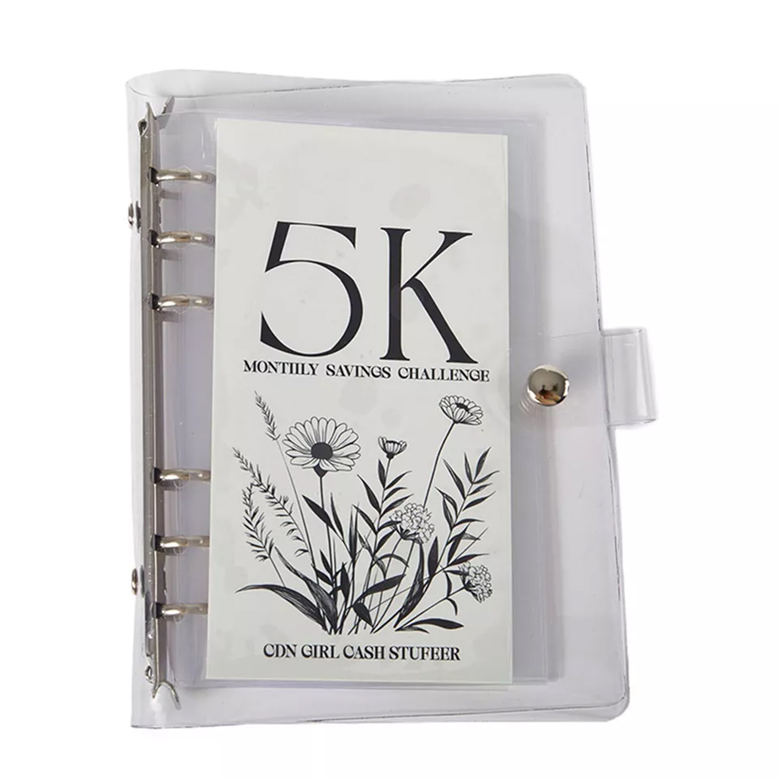 serony PVC Loose- Book Money Saving Challenge Binder Envelope as a Kit Savings Book Savings Challenge Binder