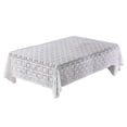 thumbnail image 2 of Amzcrzy Polyester Tables Cover Table Cloths with Fringe Decorative Cover Sofa Cover for Tables 55X55 Inch Washable Table Cover Sqaure Table Cloth for Wedding Party Machines Washable, 2 of 7