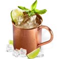 thumbnail image 1 of Moscow Mule Copper Mug by - Authentic Mugs Unlined 16 oz Orange, 1 of 4