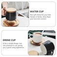 thumbnail image 2 of 1 Set Practical Coffee Mug Breakfast Mug Simple Milk Juice Mug with Lid, 2 of 7