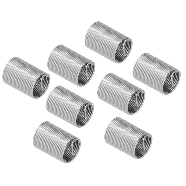 Wire Thread Insert Thread Sheath 20Pcs Thread Repair M14 X 1.25 Spiral Circle Insert Reducer Nut Threaded Expand Socket Set2.5D