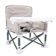 Portable Baby , Travel Booster with Removable Tray Cup Holder Straps, Outdoor Folding Chair for Toddlers, Kids, Boys, Girls Camping, Beach, Lawn Activity Chair