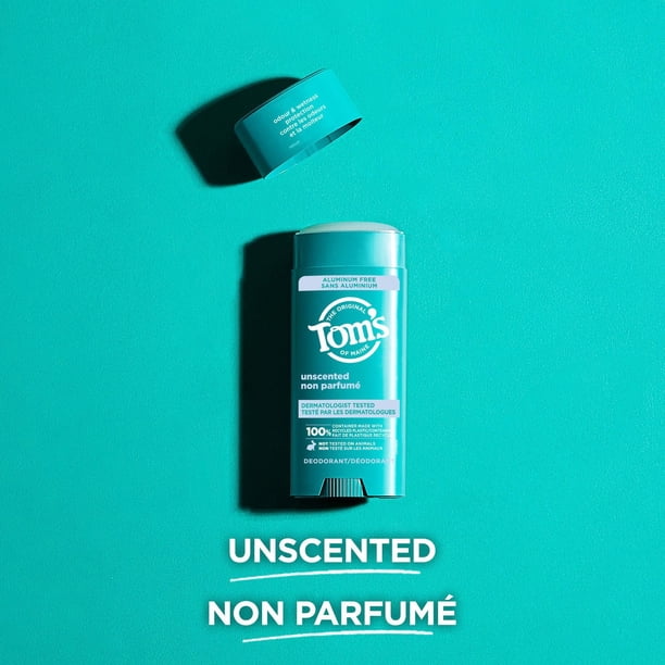 Tom's of Maine Unscented Natural Deodorant for Men and Women