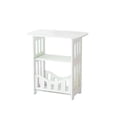 thumbnail image 2 of Pvc, Table Table de Chevet en Pvc Blanche, Table de Nuit Multifonctionnelle en d'Appoint avec Étagères de Rangement, Petite Table Carrée pour Salon et Chambre (1 Pce) Rkxzt, 2 of 6