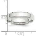 thumbnail image 4 of Bague Alliance en Argent Sterling 925 Bord 5 mm Taille 10 Classique Biseautée, 4 of 11