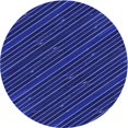 thumbnail image 1 of Ahgly Company Machine Washable Indoor Round Transitional Earth Blue Area Rugs, 4' Round, 1 of 7
