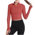 thumbnail image 1 of Timegard Womens Lightweight Athletic Jacket Zipper Trackshirts Workout Running Jackets with Thumb Holes, 1 of 4