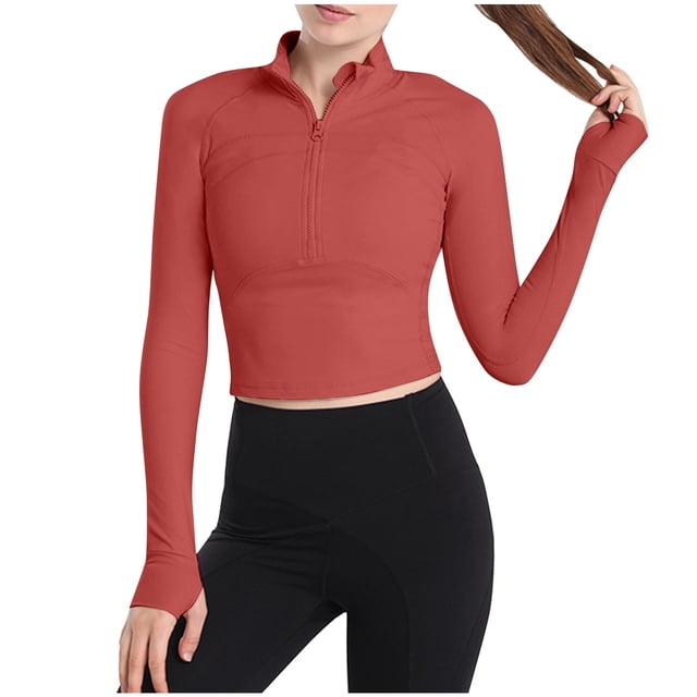 Timegard Womens Lightweight Athletic Jacket Zipper Trackshirts Workout Running Jackets with Thumb Holes