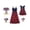 Red-4, variant on Disney Graphic Plant Print Summer Dresses Outfits Sets (Women's)