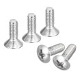 thumbnail image 1 of Unique Bargains Vis de Machine à Tête Ovale M4x10mm, Lot de 100 Vis à Tête Fraisée Légèrement Relevée en Acier Inoxydable 304, 1 of 5
