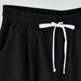 thumbnail image 4 of Birdeem Womens Fashionable Feather Printed Capris Drawstring Shorts, 4 of 6