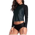 thumbnail image 4 of BeautyIn Maillot de Bain à Manches Longues pour Femme avec Imprimé Rash Guard avec UPF 50+, 4 of 7