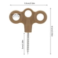 thumbnail image 2 of Clous de Sol de Camping et de Randonnée pour l'Extérieur Phosphorescents Clous de Tente pour Installation Coupe-Vent avec Boucle de Fixation de Sol et de Corde en Acier Inoxydable à Trois Trous 5 Pcs, 2 of 3
