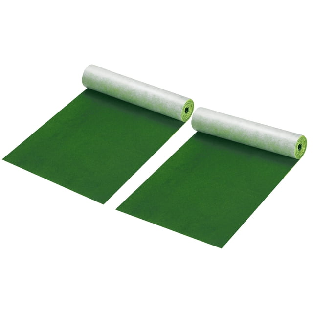 Unique Bargains Patchs en Velours Autocollants Patchs de Réparation Verts 58'x8' Lot de 2