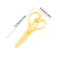 thumbnail image 3 of SIYTUAU Yellow Safety Scissors For Children Paper Craft Plastic Material 5.31X2.36In Size Rounded Head Wrap To Prevent Injury For School Or Home Use Kids Tool Yellow, 3 of 6