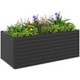 thumbnail image 1 of Outsunny 5' x 3' x 2' Raised Garden Bed, Galvanized Planter Box Dark Grey, 1 of 10