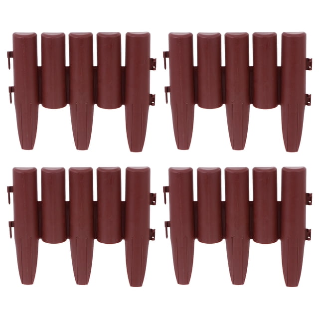 MasteelfCA 4Pcs Outdoor Fence Decors Plastic Small Fence Simple Garden Scene Adornment