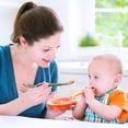 thumbnail image 3 of Meitianfacai Food Spoon Baby Fruit Scraping Mud Spoon, Baby Fruit Scraper Spoon Stainless Steel Double Head Food Grade Fruit Supplement Children's Tableware, 3 of 4
