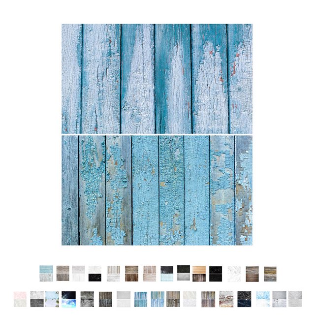 Papier de Fond à Grain de Bois Double Face Imperméable pour Photographie