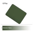 thumbnail image 3 of Uxcell 6 Pcs Pièces Thermocollantes Patchs de Réparation en Tissu pour Vêtements Vert Armée, 3 of 6