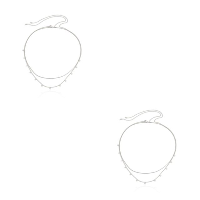 relayinert Silver Wide Application Chain Belt For Versatile Dressing Waist Chain Belt Chain Belt Y2K Body Chain 2Set
