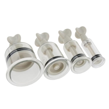 4pcs Advanced Massage Cupping Set - Smooth Irrigation Mouth Vacuum Suction Cupping Cups for Muscle and Joint Treatment