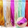thumbnail image 5 of 2 Pack Metal Foil Matte Tassel Curtain Party Decor For Props Festive Celebration Party Decor, 1 x 2m, 5 of 5