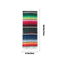 thumbnail image 3 of WLOELOEW Multifunctional Woven Blanket For Tablecloth Camping Picnic Air Conditioning Use Cotton Material Dark Green Color Extra Large Size XL, 3 of 6