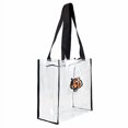 thumbnail image 2 of Little Earth Productions 301311-BENG Sac de Stade Carré Transparent Cincinnati Bengals, 2 of 4