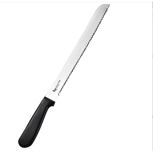 Jinsinto 38*2.5cm table knife cutlery set Swiss Classic black with serrated edge - ergonomic handle, dishwasher safe