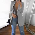 thumbnail image 3 of Cardigan Ouvert pour Femmes avec Poches, Costume Formel, Blouse à Manches Longues, 3 of 7
