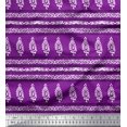 thumbnail image 1 of Soimoi Tissu Crêpe Polyester Rayé, Tourbillon & Floral Imprimé au Mètre 52 Pouces de Large, 1 of 2