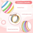 thumbnail image 4 of 60 PCS Large Plastic Rings, 7 Inches Assorted Color Toss Rings, Multicolored Plastic Carnival Ring, Outdoor Throwing Ring Toy, Speed and Agility Practice Game, Garden Backyard Lawn Party Games, 4 of 6