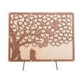 thumbnail image 2 of Wedding Guest Book Tree Wooden Keepsake Sign In Board With Leaves For Fingerprint Or Message Rustic Anniversary Or Event Memorial,1 Guest Message Board Clearance, 2 of 7