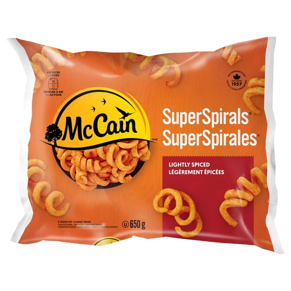 Frites légèrement épicées SuperSpiralsᴹᴰ McCain 650g