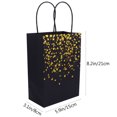 thumbnail image 2 of LOLIPPYY 12Pcs Black Paper Tote Bags Thick Foldable Eco Friendly Durable Storage Bags, 2 of 8