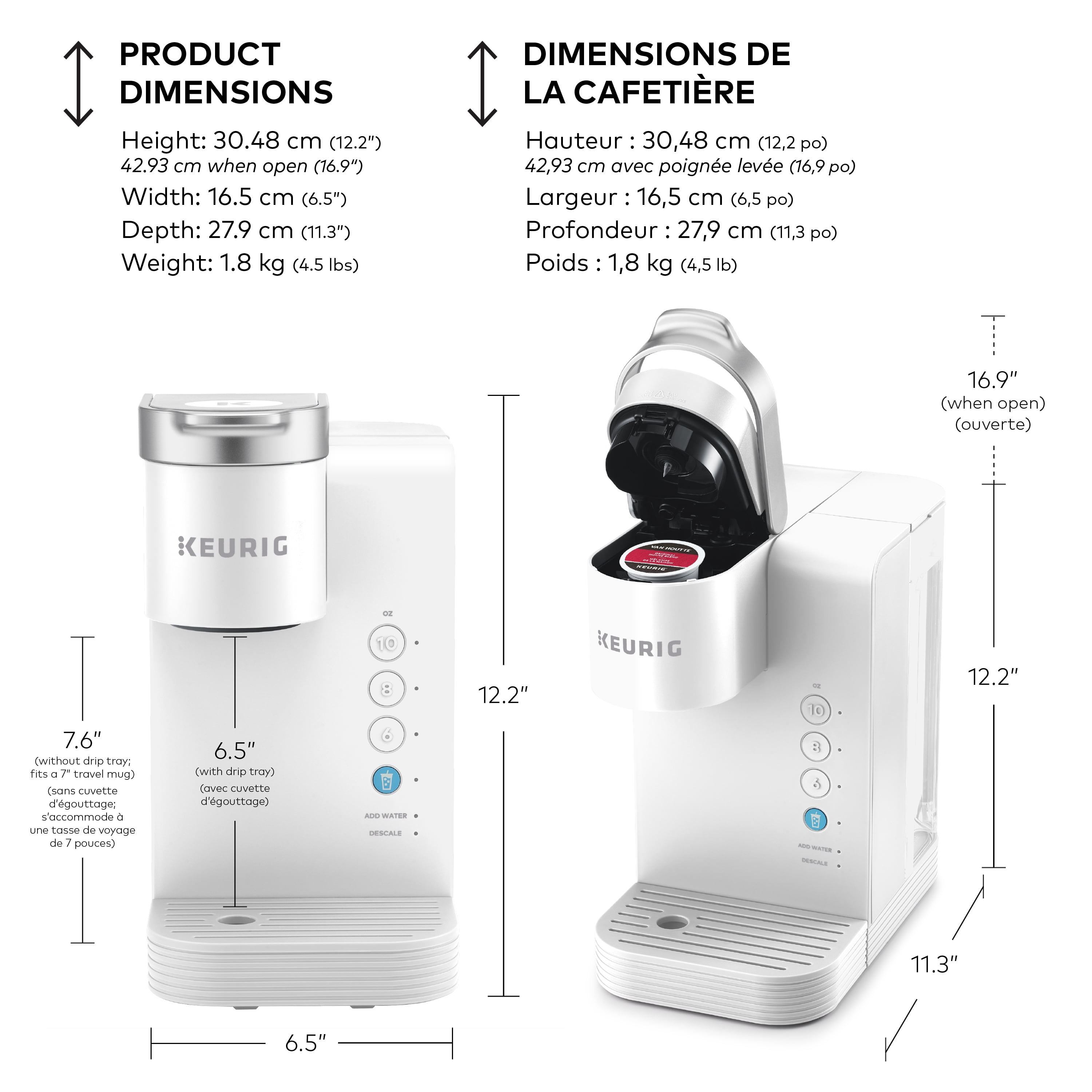 Cafetière une tasse à la fois pour capsule K-Cup® Keurig® K-Express Essentials® Plus
