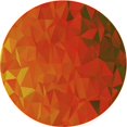 thumbnail image 1 of Ahgly Company Tapis Rond Lavable en Machine Intérieur Transitionnel Orange Rouge Orange, 8 Pieds Rond, 1 of 7