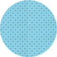 thumbnail image 1 of Ahgly Company Tapis d'Intérieur Ronds de Style Transitionnel Lavables à la Machine, Bleu Midi, 8 Pieds Rond, 1 of 7