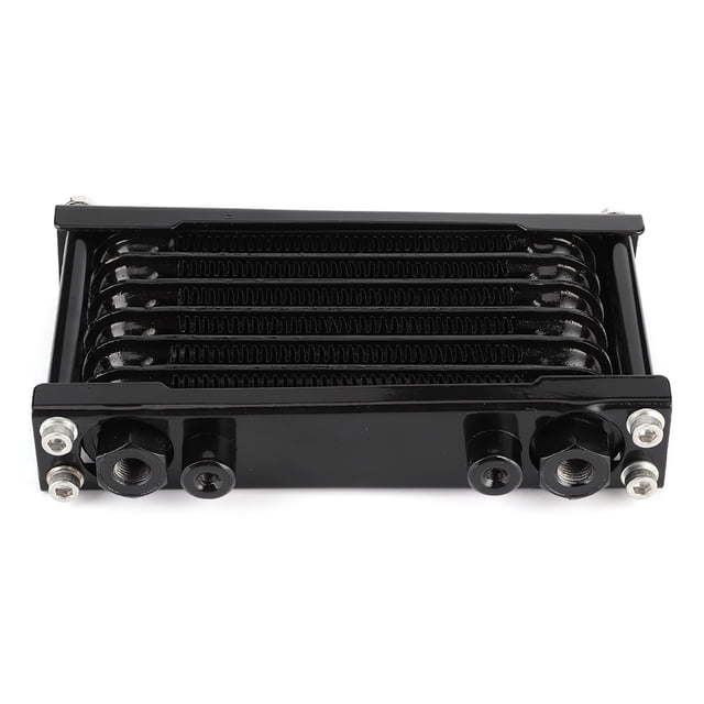 Engine Oil Cooler Engine Oil Cooler Universal Cooling Radiator Fit For Monkey Car 100-250CC Dirt Bike ATV 4-Wheel Motorcycle Black