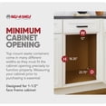 thumbnail image 4 of Rev-A-Shelf Top Mount Single Pullout Under Cabinet Trash Can, 35 Qt, 4WCTM-12DM1, 4 of 12