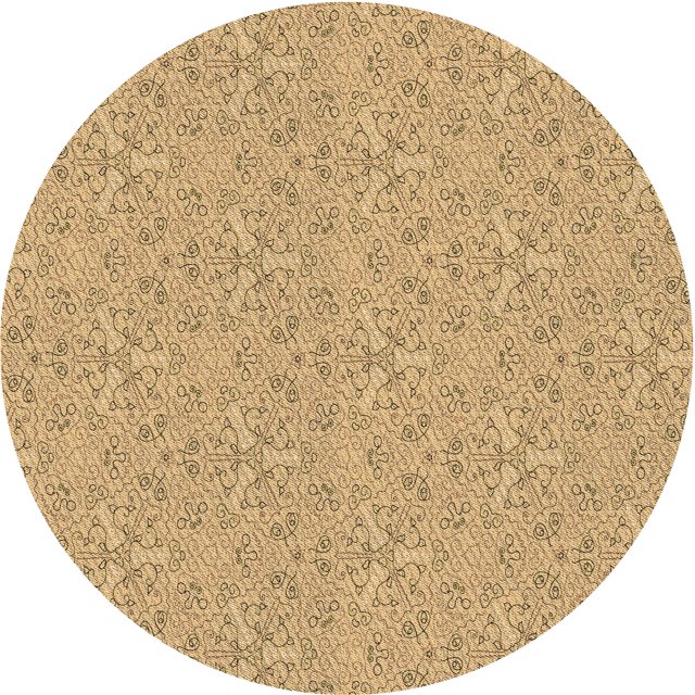 Ahgly Company Tapis d'Intérieur Lavable en Machine Carré Transitionnel Brun Cannelle, 3 Pieds Carré