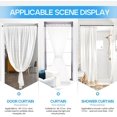 thumbnail image 2 of ZipGlo Tension Curtain Rod Spring Curtain Rod Adjustable Tension Rod 1pcs Adjustable Spring Curtain Rod, Tension Rods for Windows 28 to 48 Inch, Non Slip for Bathroom, 2 of 8