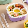thumbnail image 4 of EGNMCR Lunch Box Kids,Bento Box Adult Lunch Box,Lunch Containers For Adults/Kids/Toddler,1200ML-5 Compartment Bento Lunch Box,Built-In Reusable Spoon & BPA-Free, Mother's Day Gift Ideas, 4 of 9