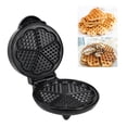 thumbnail image 1 of 1000W Waffle Maker 5 Heart-Shaped Waffles Electric Waffler Griddle Iron, 1 of 7