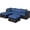 Navy, variant on Costway 5PCS Patio Rattan Furniture Set Sectional Conversation Set Ottoman Table Red