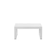 thumbnail image 2 of Afuera Living Modern Aluminum Frame Outdoor Coffee Table in White, 2 of 2